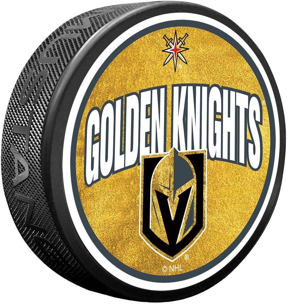 Sports Decor Vegas Golden Knights Puck | Wordmark