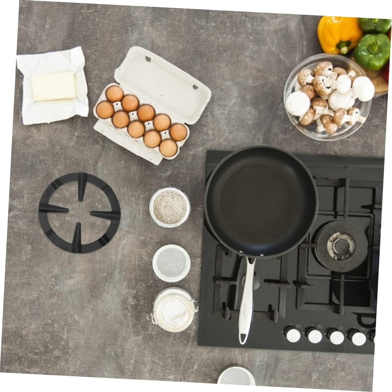 Artibetter 3pcs Wok Ring Non-slip Gas Stove Rack for Cooking Pots Durable Wok Supports for Kitchen Use for Home and Restaurant Cooking