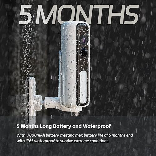 Miniatura 3 de RELI Cámara de seguridad inalámbrica para exteriores con batería de 5 meses, cámaras profesionales para pájaros, visión nocturna a color de 1080P,