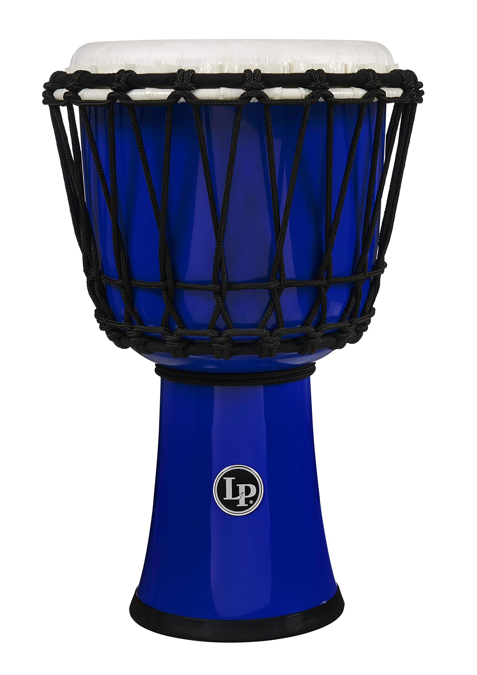 Latin Percussion World Collection Circle Djembe (LP1607BL), Blue, 7-inch