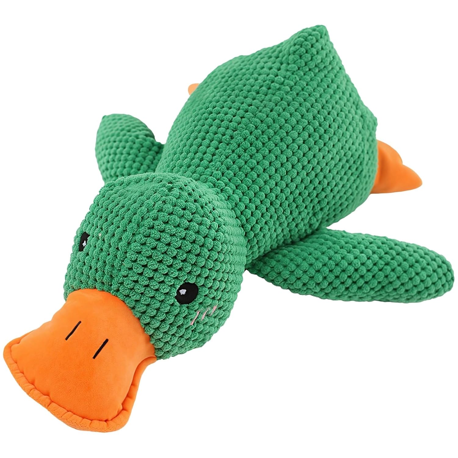 yeeplant 15 X 18 in Plush Squeaky Duck Toy for Dogs Long-Lasting Chew Toy Helps Relieve Anxiety Ideal