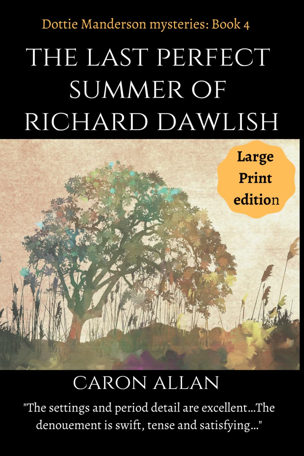 The Last Perfect Summer of Richard Dawlish: Dottie Manderson mysteries: Book 4 Large Print edition: a romantic traditional cosy mystery