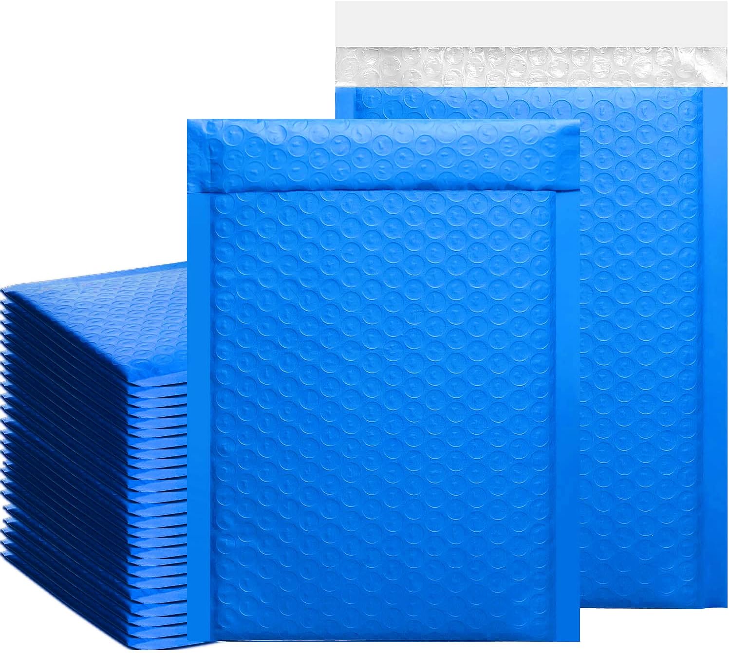HERKKA 6x10 Inch Teal Poly Bubble Mailers Padded Envelopes Self Seal Envelopes Bags Pack of 25 (Inside Size: 6x9")