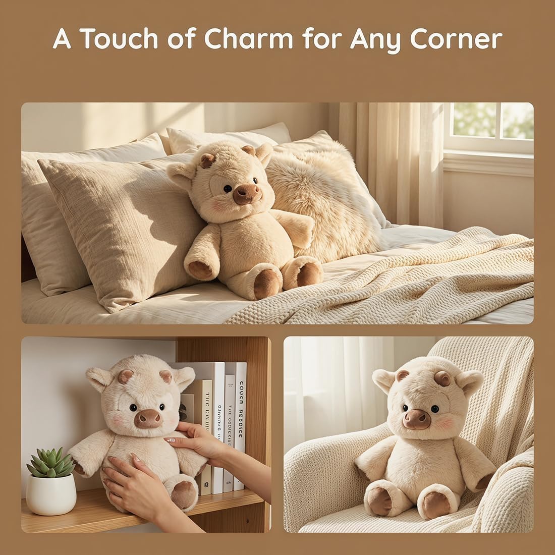 Run Run Cow Teddy - Soft Plush Toy for Kids -6 Run Run Cow Teddy - Soft Plush Toy for Kids -6
