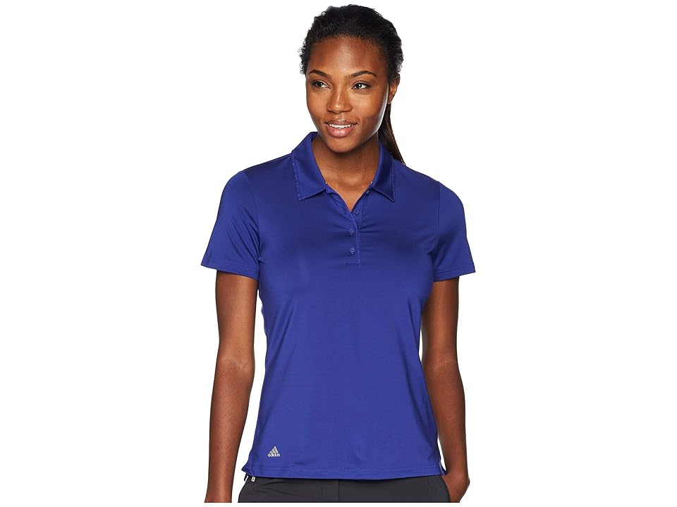 

adidas Golf Ultimate Short Sleeve Polo (Real Purple) Women's Short Sleeve Knit, Blue