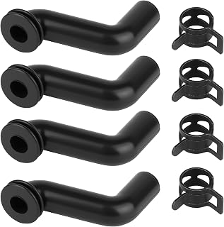 2Pcs Fuel Pump Vacuum Hose 793147 with Clamps, Compatible with Briggs & Stratton 401000 405000 406000 Engines, John Deere LA130–LA175 D110–D125, Husqvarna 2246 LS, Sears DYS 4500 Lawn Tractor