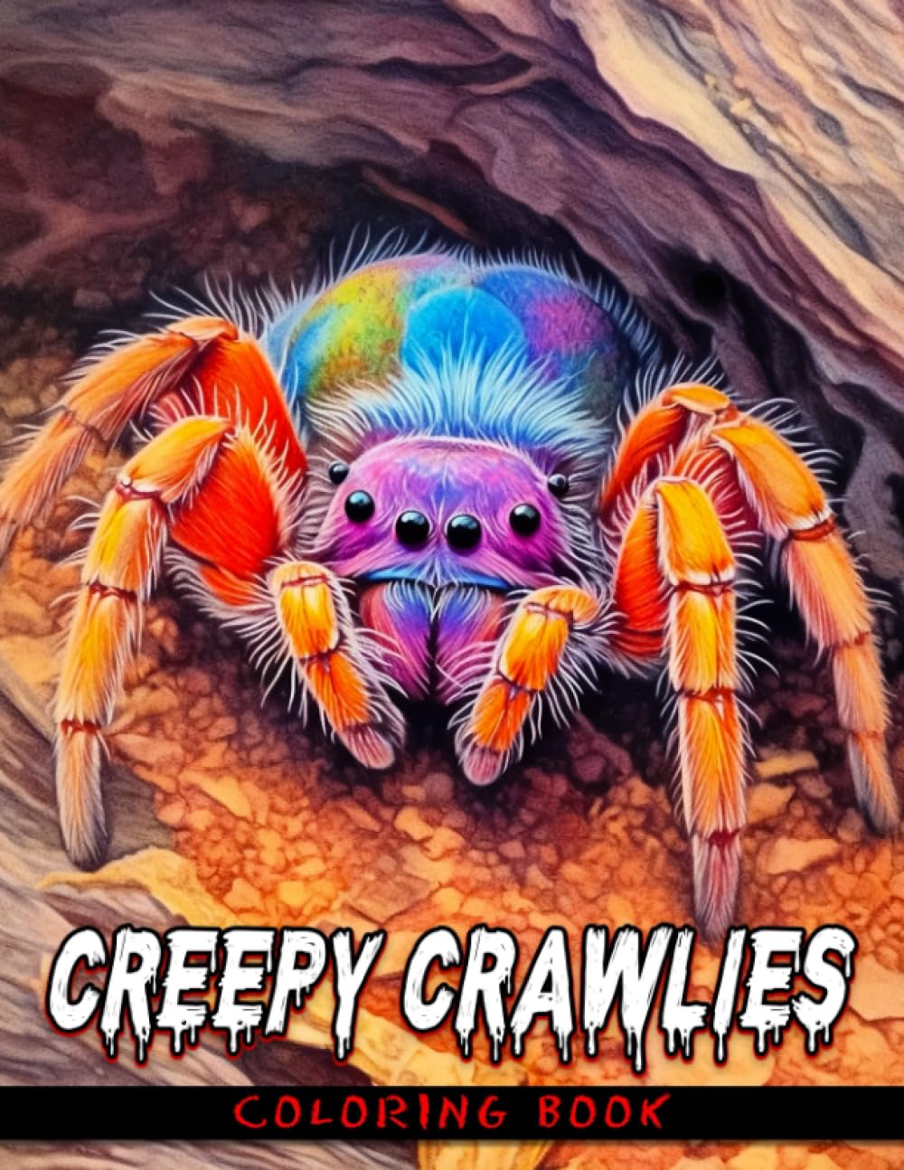 Creepy Crawlies Coloring Book: Explore the World of Snakes, Spiders, and Insects in this Frighteningly Fun Coloring Experience for Kids Aged 7-9