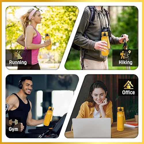 Miniatura 2 de FOREVER GEM Botella de agua con tapa para chug, capacidad de 21 onzas, diseño a prueba de fugas para gimnasio, fitness y viajes, ideal para mujeres,