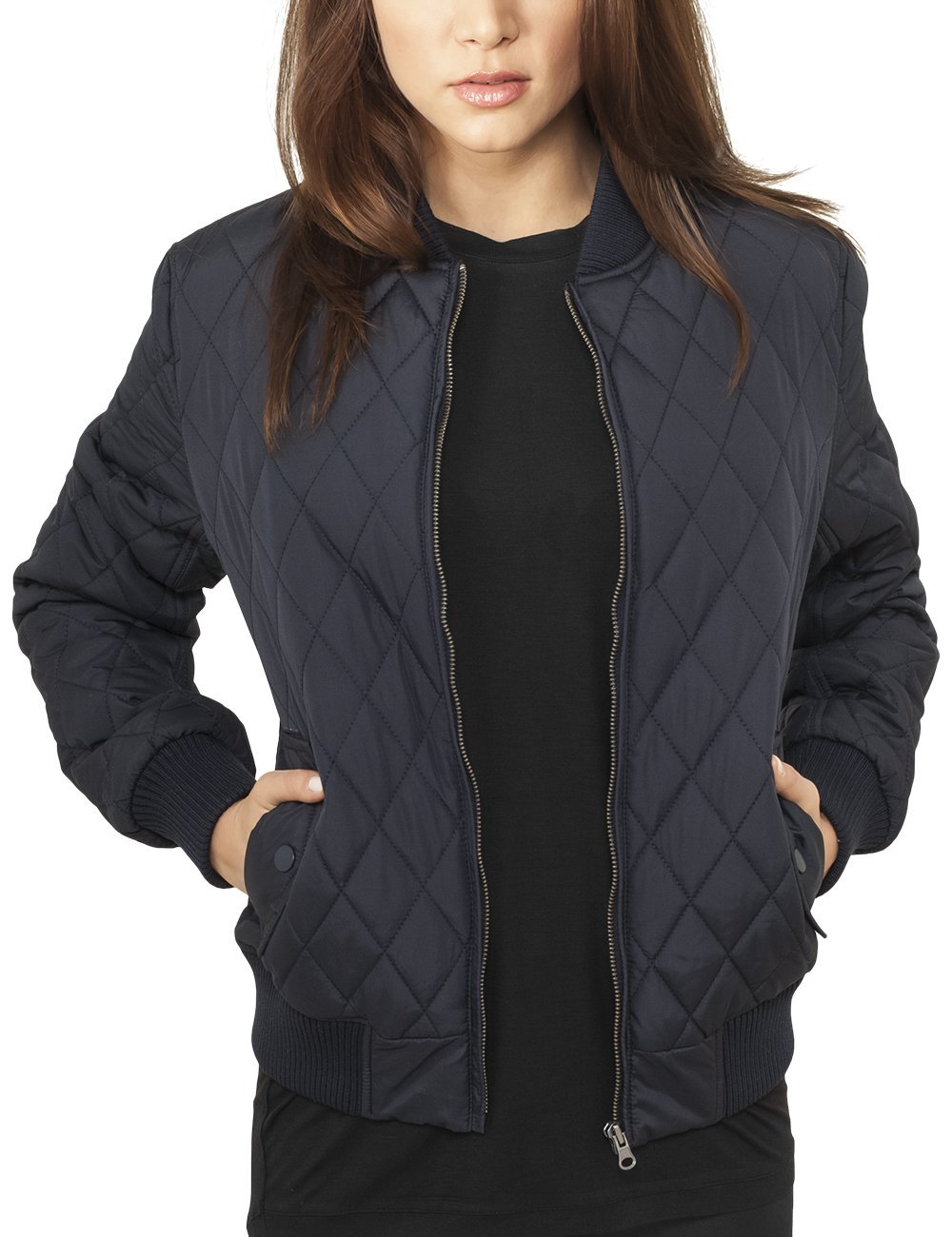 Urban ClassicsWomen's Ladies Diamond Quilt Nylon Jacket