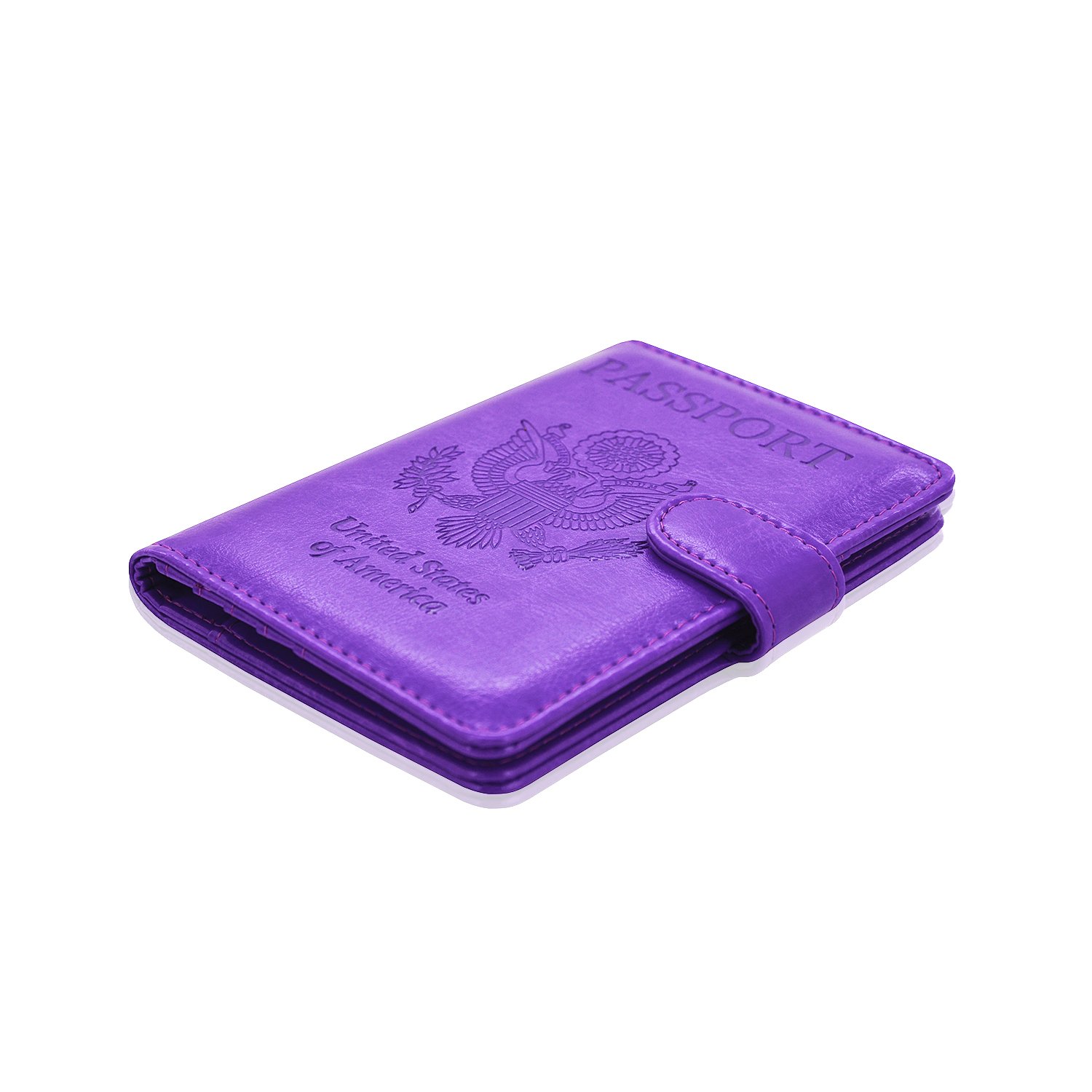 Reisepasshülle, ACdream Schutzhülle aus Premium-Leder, RFID-blockierend, für Reisepass,, violett (Violett) - 600292788268