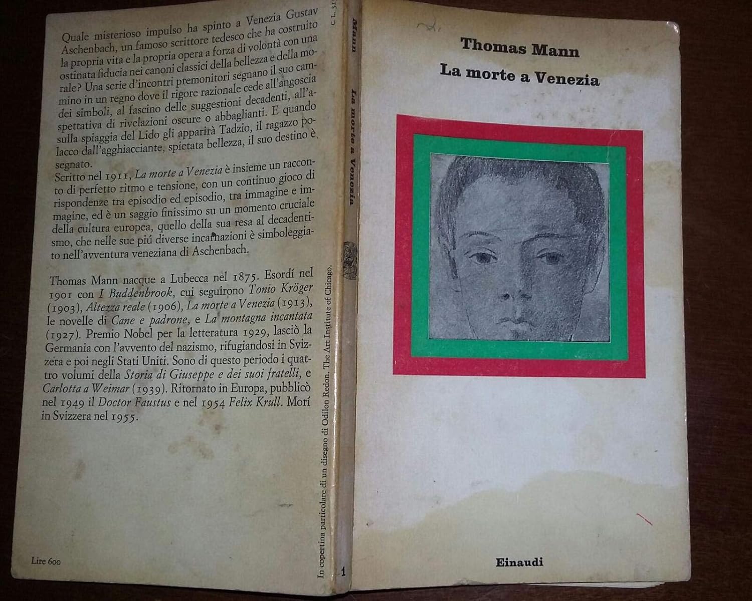 Amazon.com: La morte a Venezia.: MANN Thomas -: Books