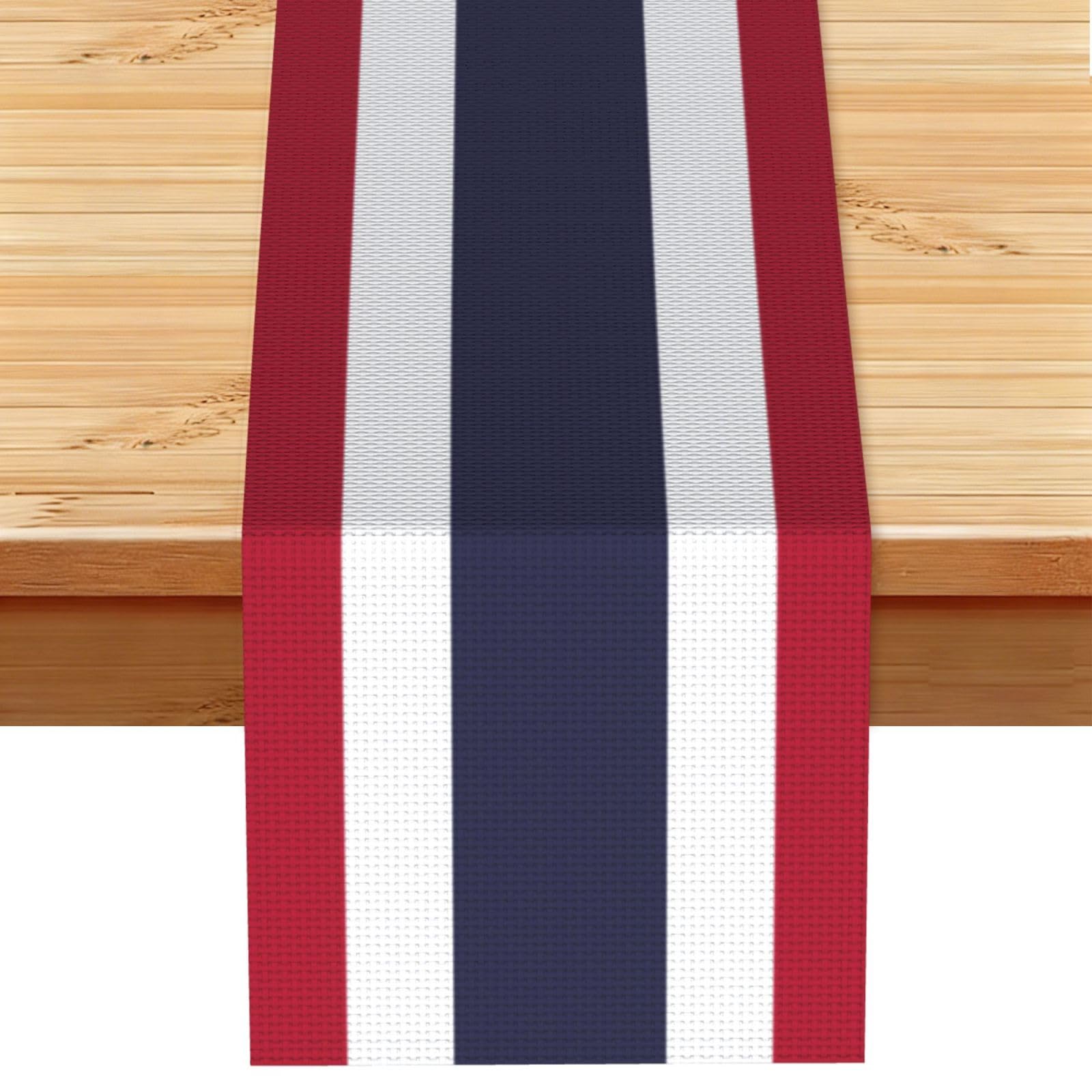 Thailand Flag Printed Table Runner 13 x 72, Wrinkle Resistant Decor for Dining Table Coffee Table Fireplace