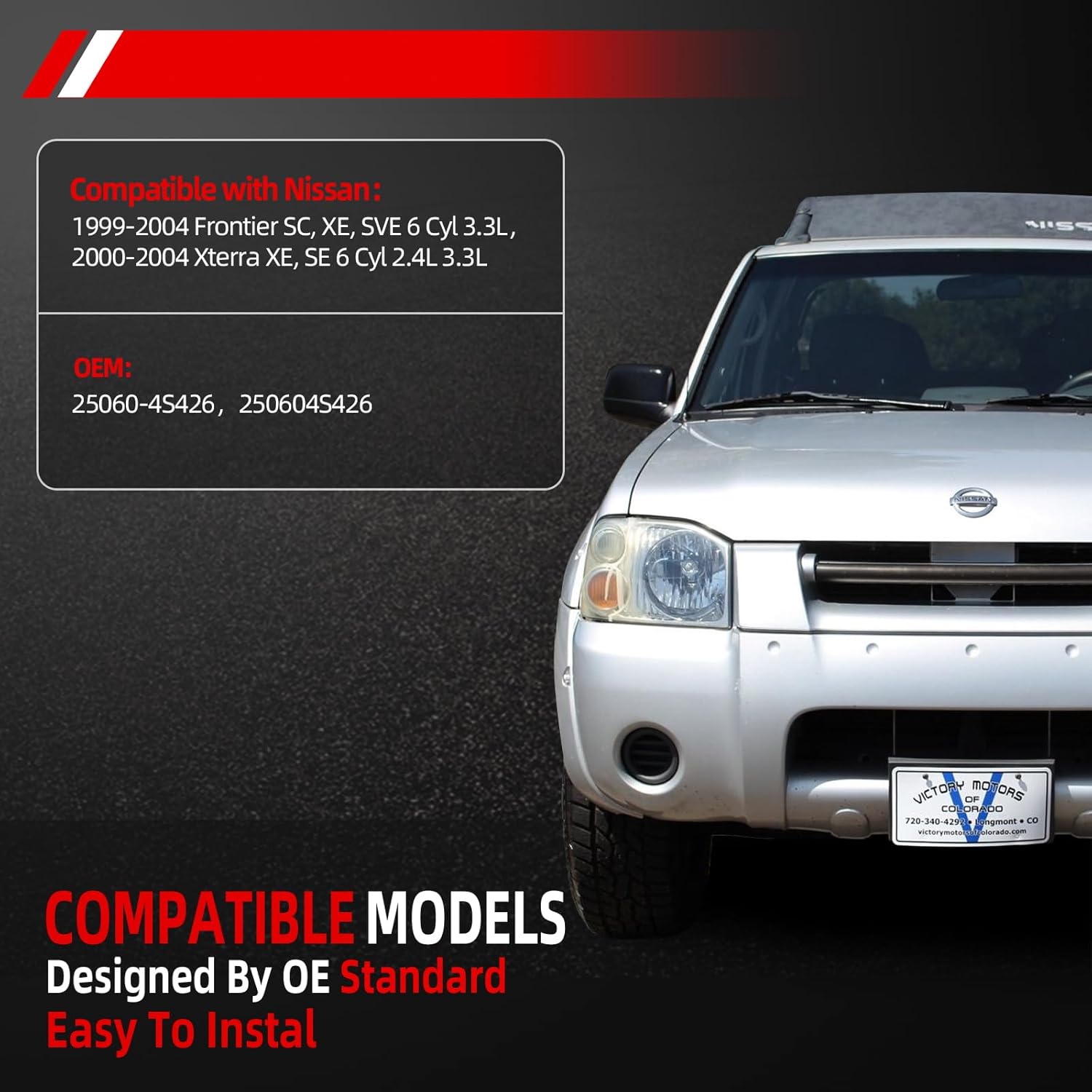 Electric Fuel Pump Assembly Compatible for Frontier Xterra 3.3L 1999-2004 Tank Gauge Fuel Sender Replaces 250604S426 17040-4S400 170404S400 25060-4S426