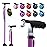 BeneCane Walking Cane for Women Folding Cane for Men with Two Led Lights Quad Cane with Stable Base Lightweight and Adjustable Walking Stick