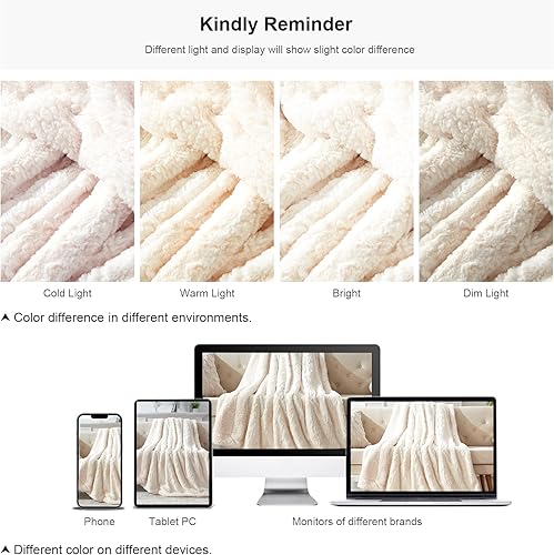 Miniatura 4 de Manta de piel sintética tamaño individual para cama, color verde salvia de 60 x 80 pulgadas, forro polar sherpa, reversible, suave, esponjosa,