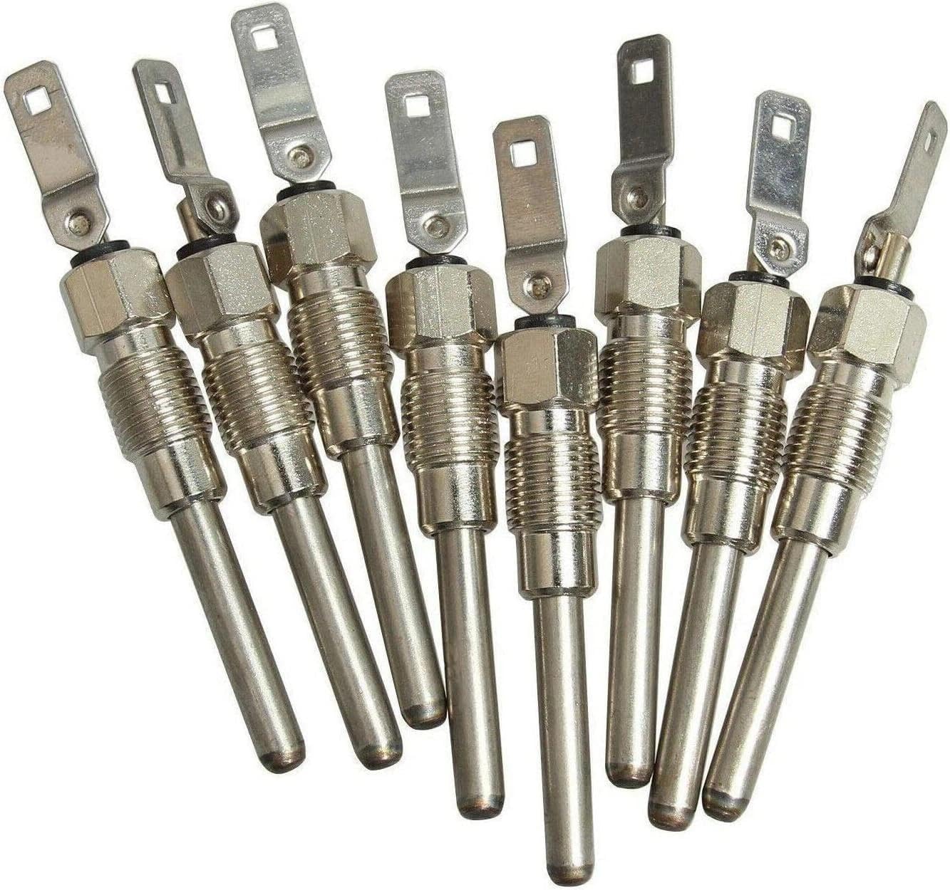 8PCS Compatible with 6.5 L 6.2 L Diesel Fast Start Glowplug GMC Hummer Chevy Glow Plug Set