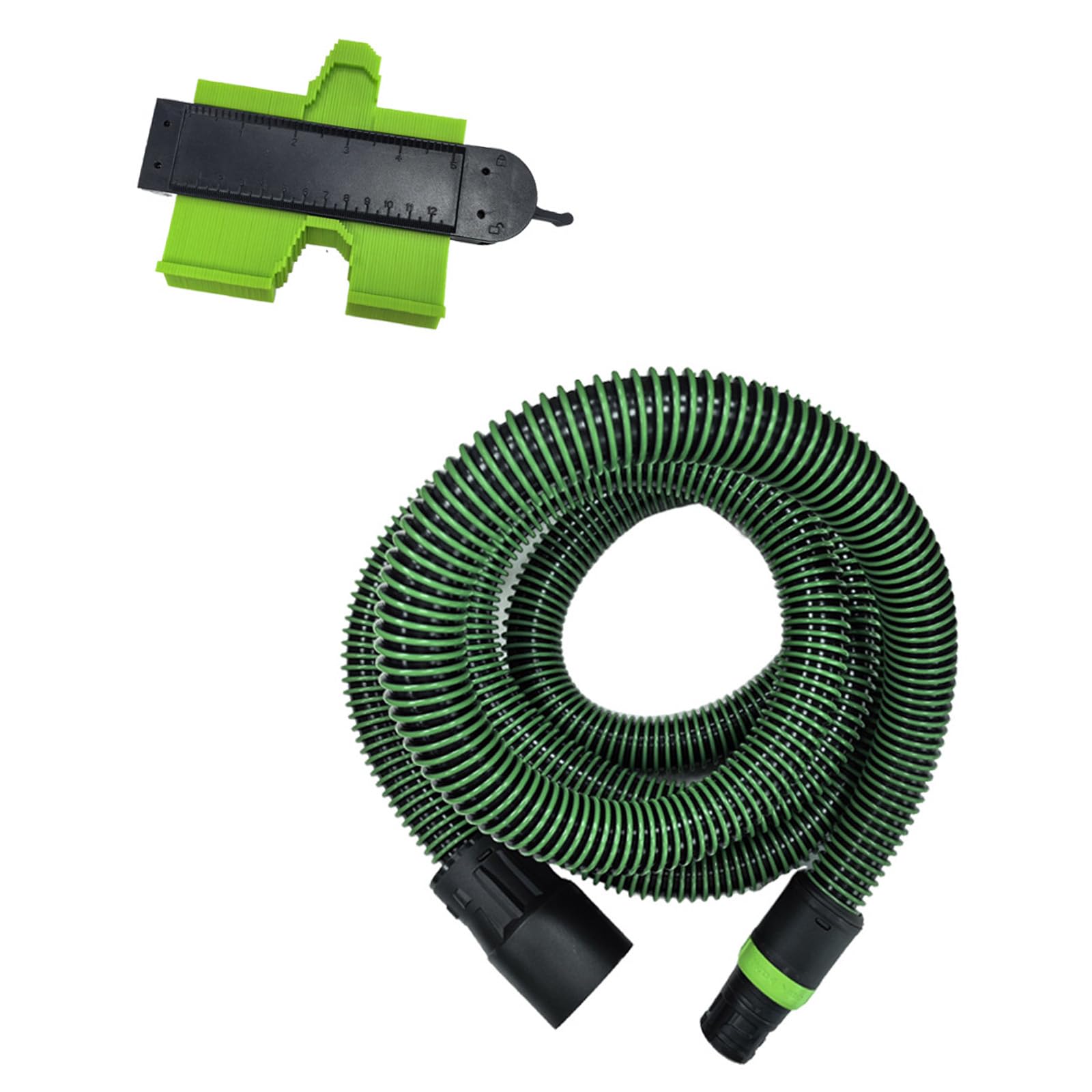 Vacuum Replacement Hose with Locking Connector, Corrugated Cleanup Hose Assembly for Workshop Hookup Maintenance Replacement Vacuum Hookup Cleanup Assembly Locking Connector Workshop Maintenance Cuff