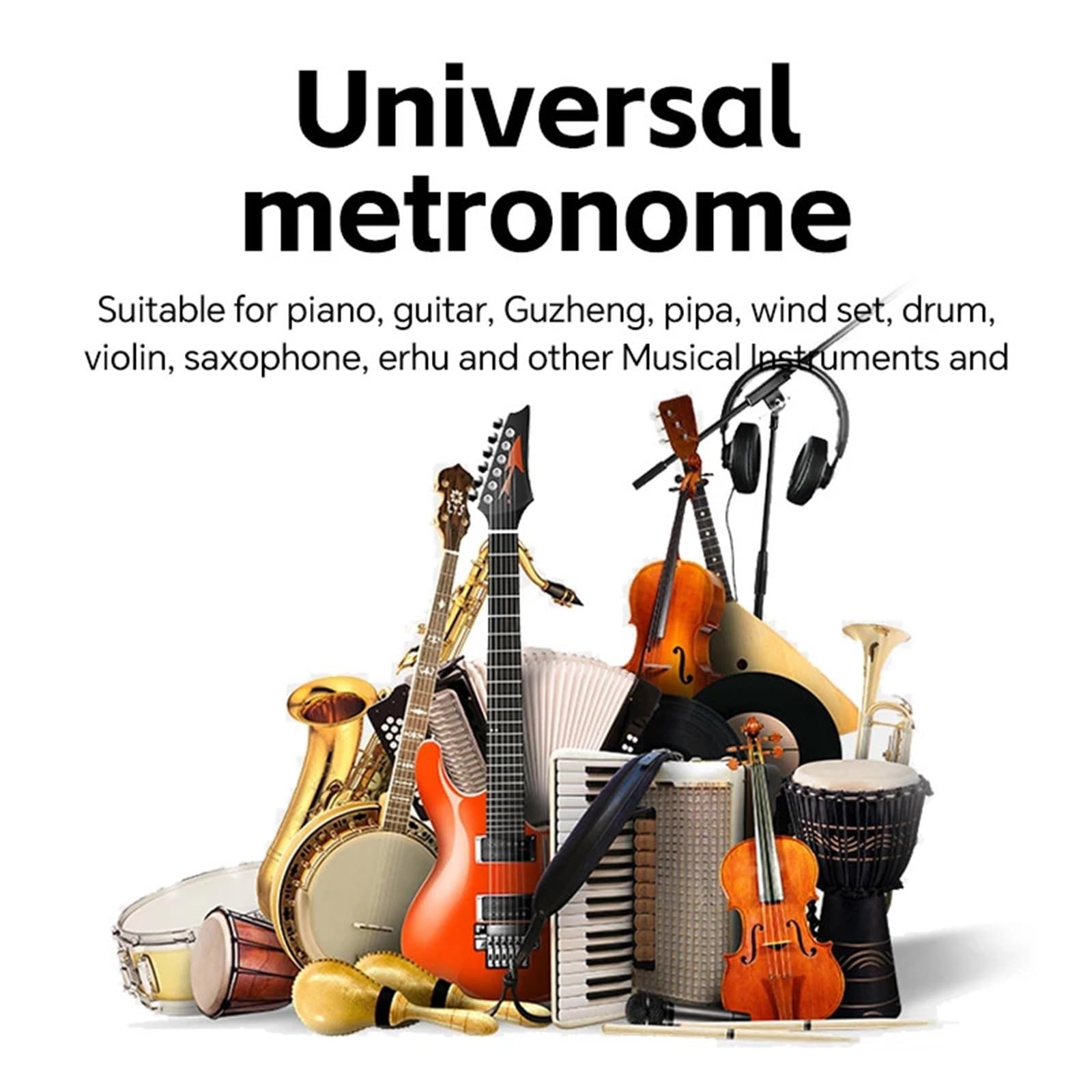 Mechanisches Metronom, Universal-Metronom for Klavier, Gitarre, Violine, Schlagzeug und andere Instrumente