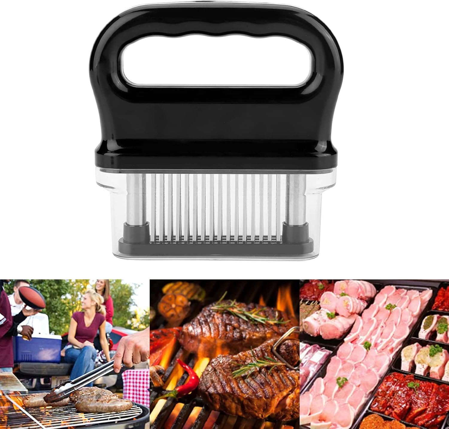 meat tenderizer needle 48-blade meat tenderizer 17¡Á17¡Á4 48 stainless steel ultra of sharpness needle blade tenderizer for tenderizing steak