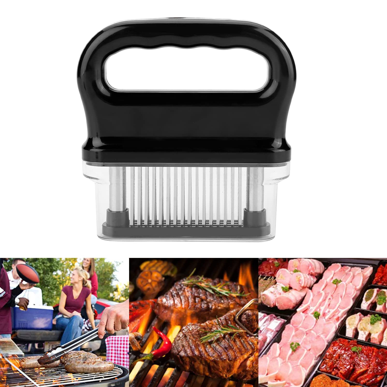 Attendrisseur de viande Jaccard Attendrisseur de viande à 48 lames 17 × 17 × 4 48 en acier inoxydable ultra de netteté attendrisseur pour attendrir le steak