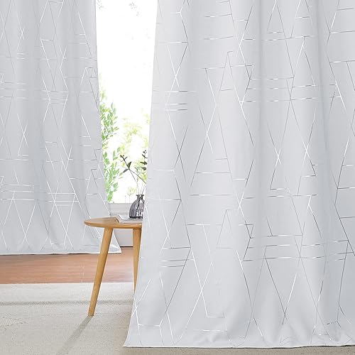 Miniatura 2 de NICETOWN Cortinas de oscurecimiento de habitación para sala de estar con aislamiento térmico y ojales, cortinas de oscurecimiento de habitación para