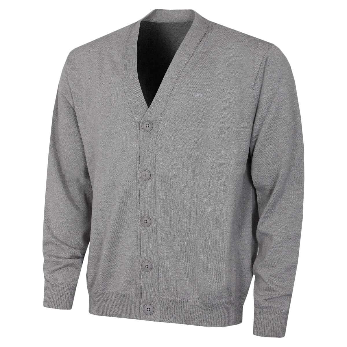 J.Lindeberg Herren Lucas Cardigan - Merinowolle Feuchtigkeitsableitend