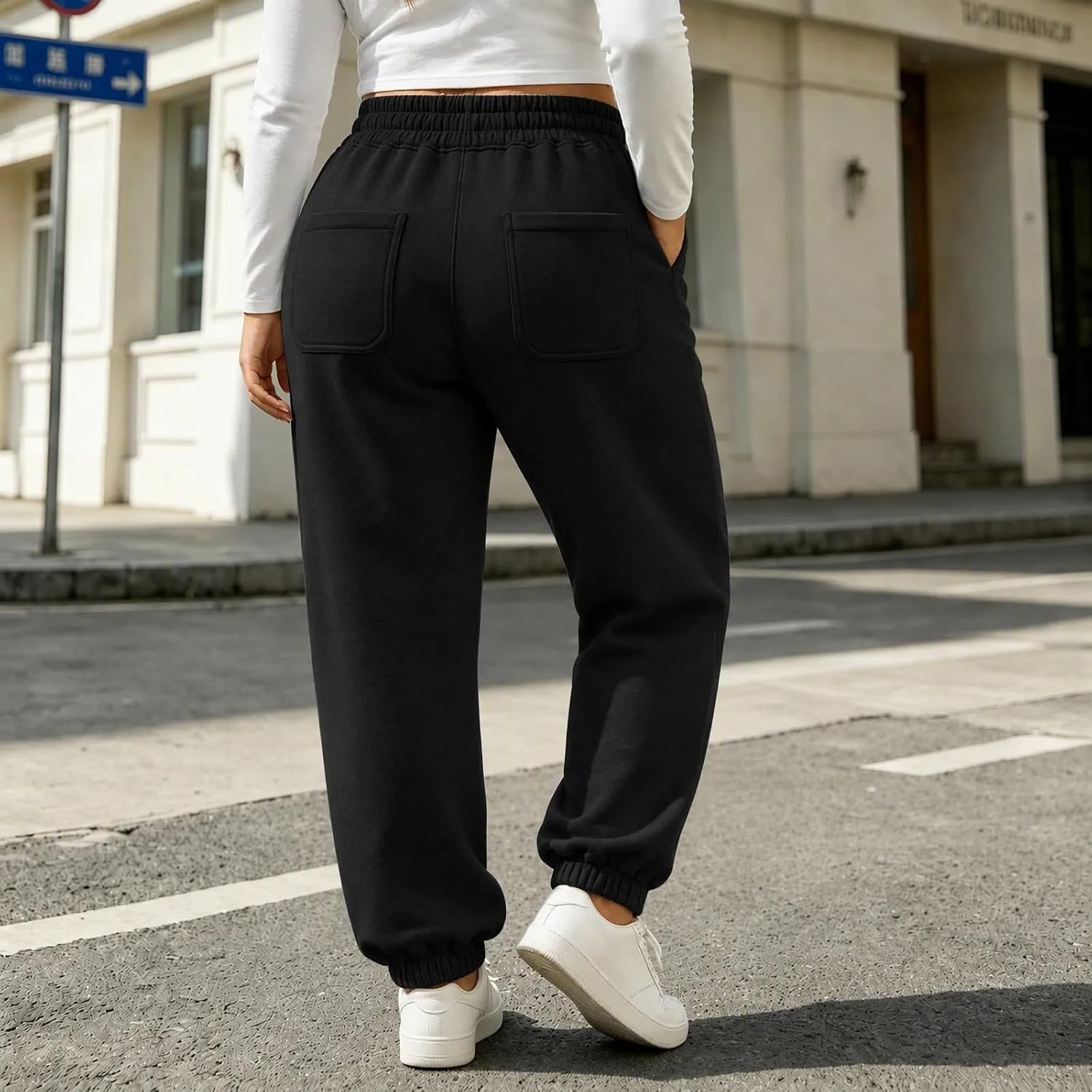 Women's Cargo Sweatpants Joggers Pants with Pockets