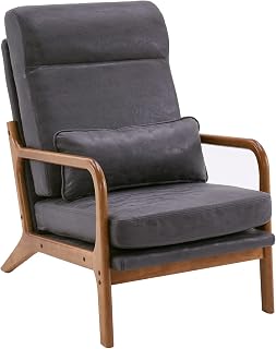 LEADZM Sessel Loungesessel Armlehnstuhl Dunkelgrau