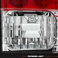 Vista 5 de AKKON - Para 88-98 Chevy C/K Series Camioneta GMC Sierra par de luces traseras LED rojas transparentes y lámparas de freno