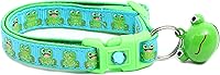 Vista 2 de Frog Cat Collar - Safety - Breakaway - Pugs2Persians (Small(10lbs & Less), Blue)