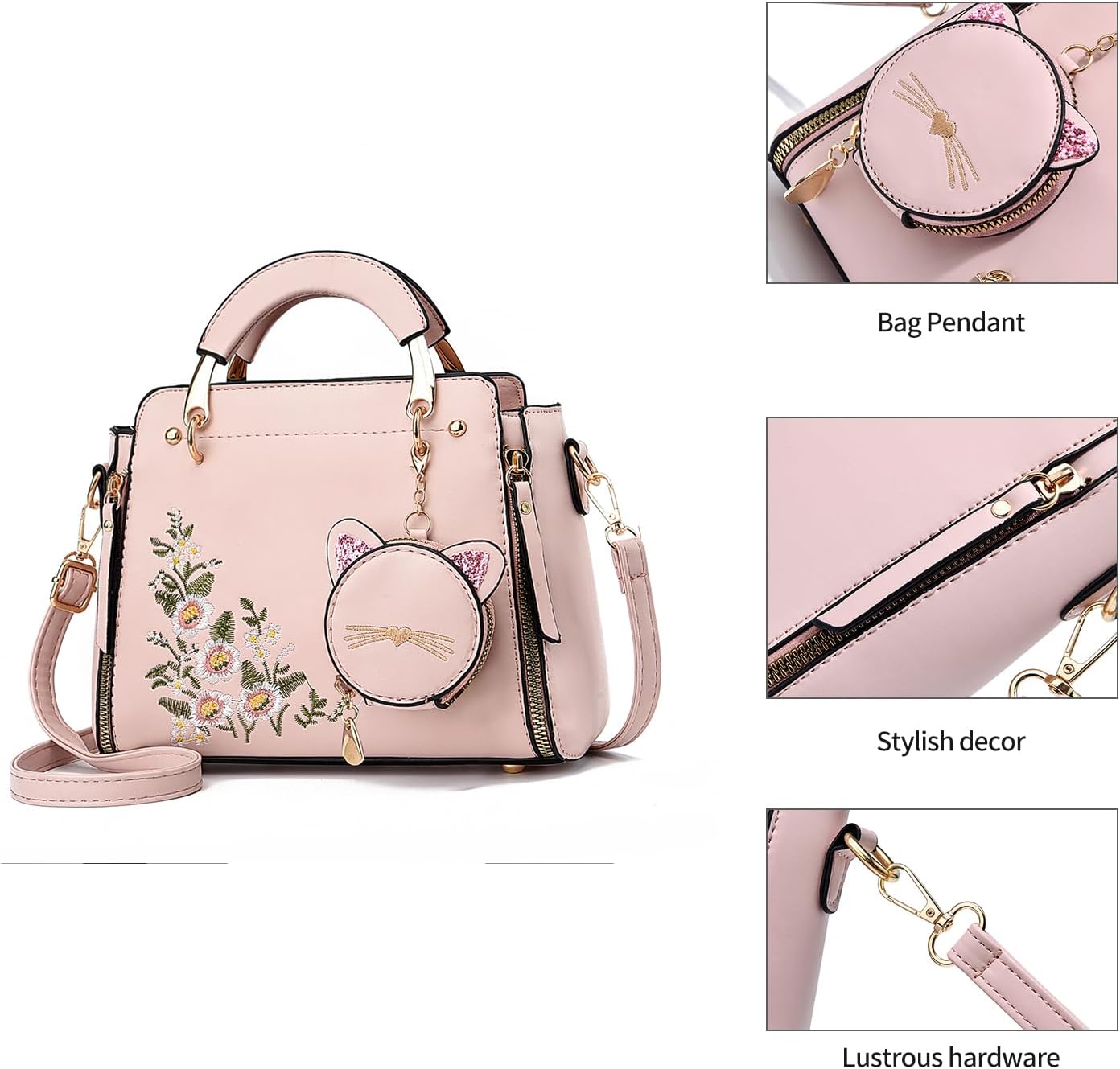 Xiaoyu Fashion Purses and Handbags for Women Ladies Crossbody Bags Top Handle Satchel Shoulder Bags Small Totes - Image 5