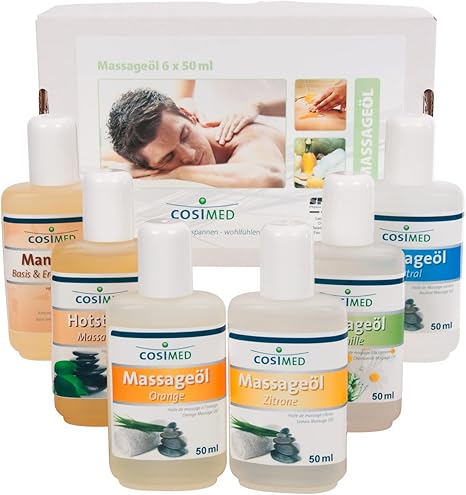 Probierset Massageol Massage Ol Massageole Physiotherapie 6 Flaschen A 50 Ml Amazon De Drogerie Korperpflege