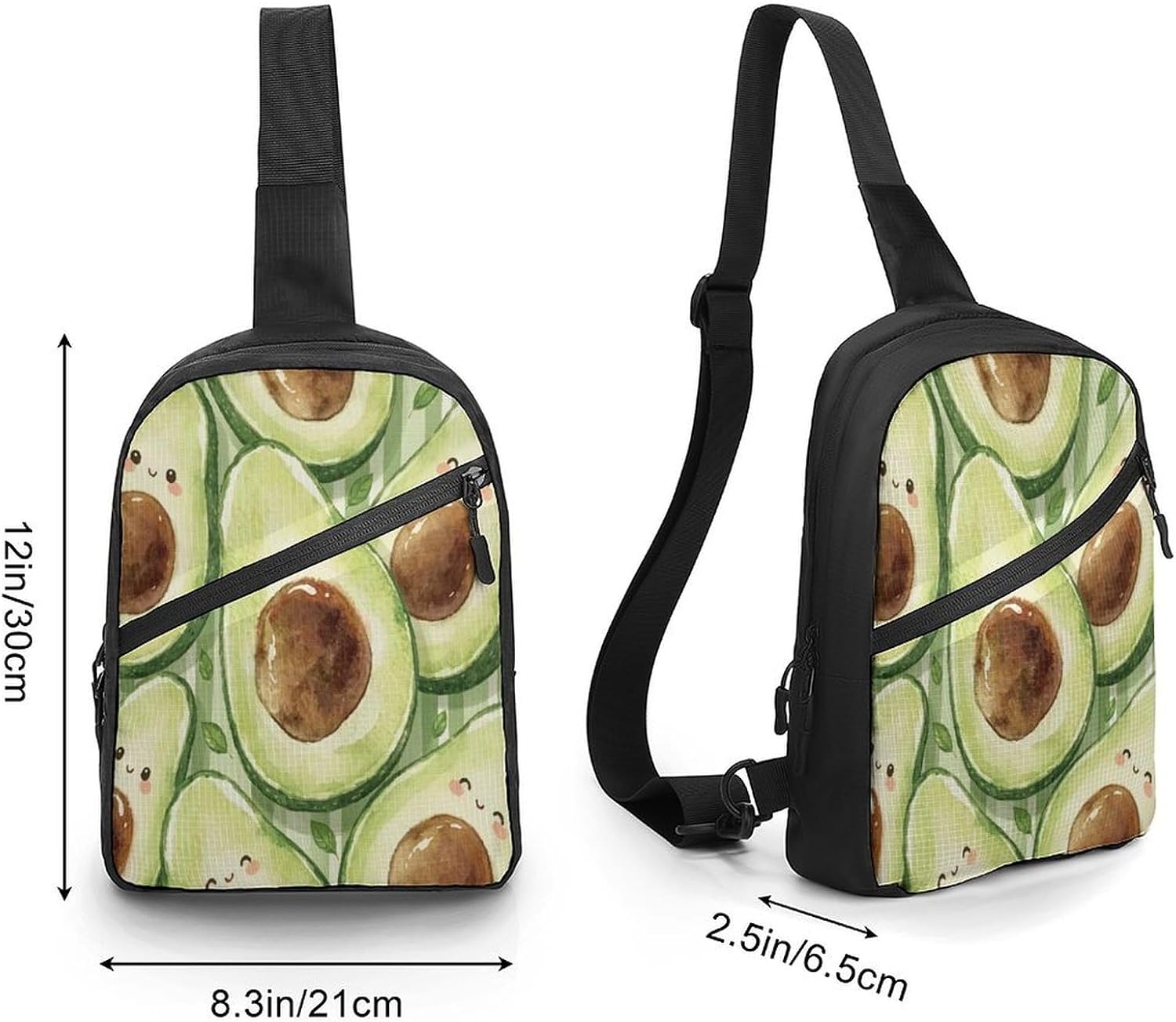 Avocado Chest Bag Waist Pack Crossbody Bags image 2