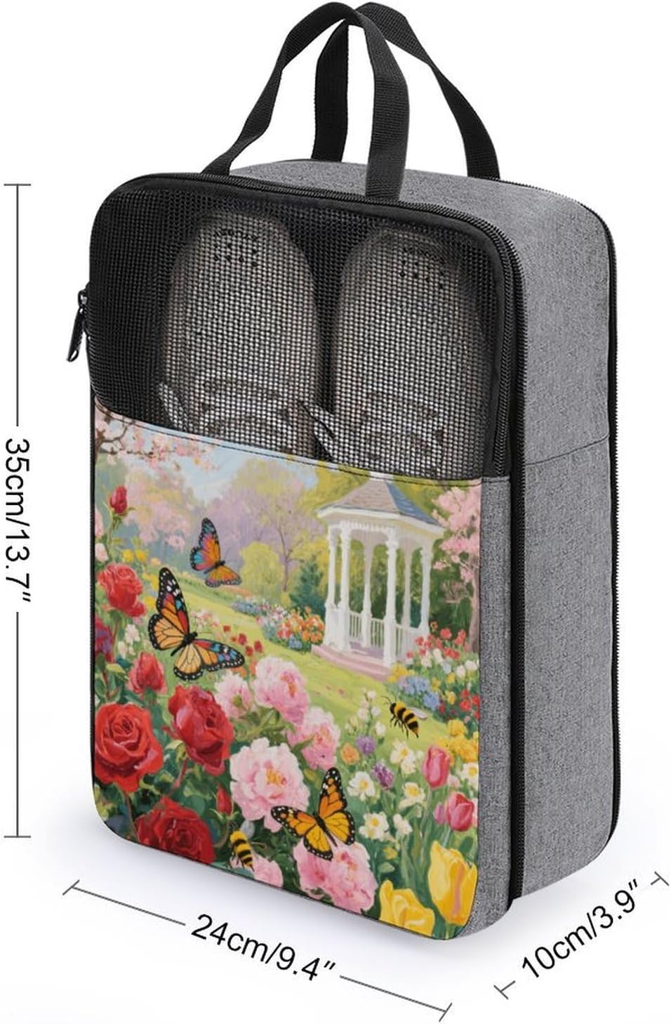Travel Shoes Bag, Garden in Spring Travel Bags for Shoes, Travel, Sports, Foldable Shoe Pouch for Men And Women