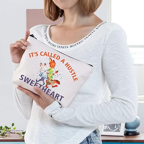 Miniatura 4 de BWWKTOP Nick & Judy Bolsa de maquillaje cosmético para fanáticos de la película de dibujos animados, regalos It's Called A Hustle Sweetheart