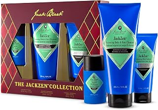 Jack Black Body Collection Set for Men - Mens Body Wash, Pit Boss Men's Deodorant, Body Lotion, Grooming Kit