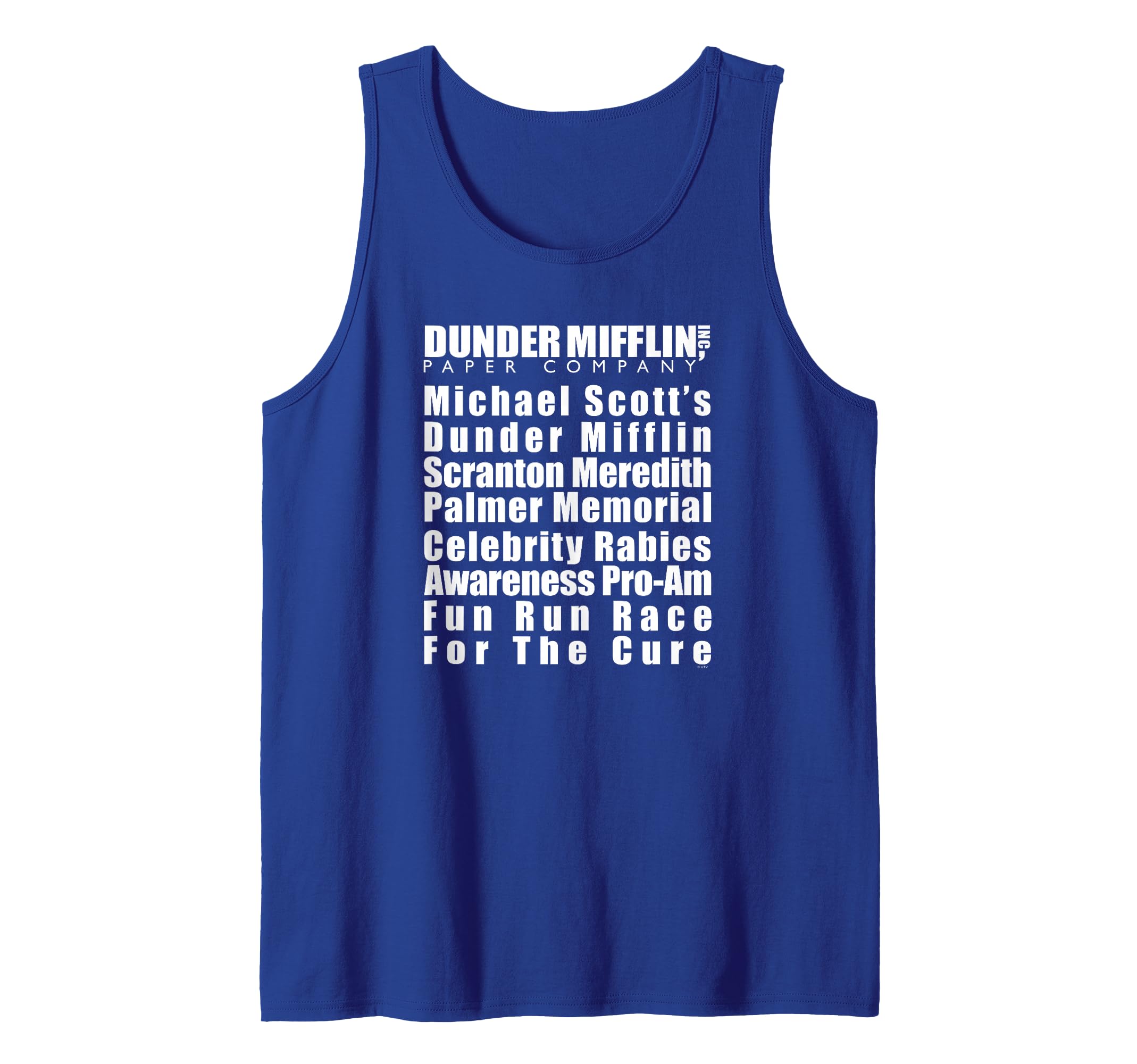 The Office Michael Scott Fun Run with Dunder Logo Tank Top
