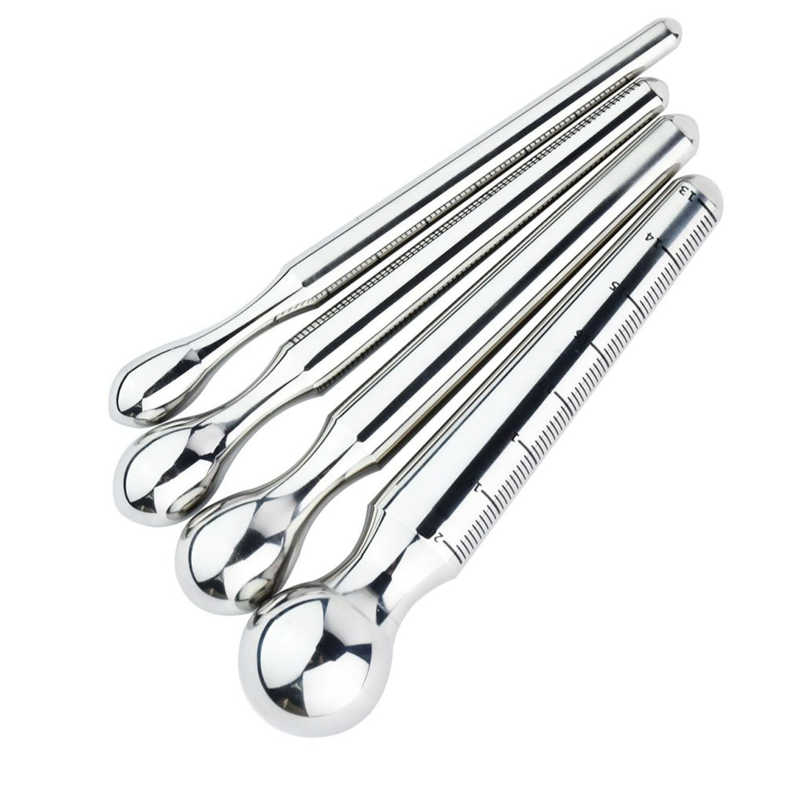 Set plug uretrale maschile – Suoni uretrali a testa a goccia. plug per pene e bastoncino da masturbazione. estensore uretrale per piacere maschile (Set da quattro pezzi)
