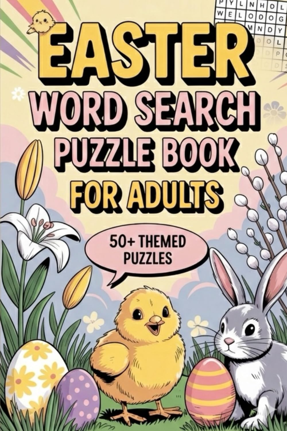 Easter Word Search Puzzle Book for Adults: 50+ Themed Puzzles: Refreshing Activity Workbook