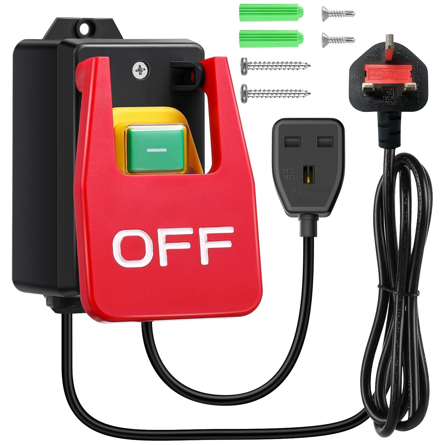 230V Single Phase On/Off Switch 18A, Router Table Emergency Stop Button ...