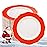WDF 60pcs Red Christmas Plastic Plates Disposable - 7.5inch Heavy Duty Red Dessert/Salad/Cake Plates for Christmas