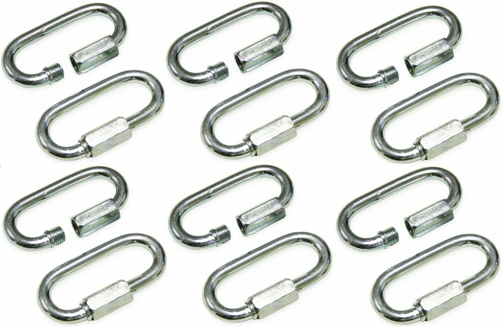20 Pack 1/8 Quick Links Trapping Supplies Chain Cable Connectors Zinc Coated