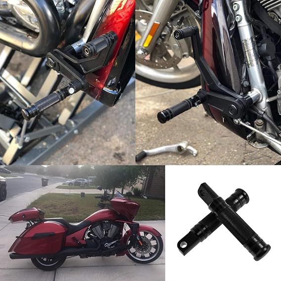 Motorcycle Foot Pegs Rest Male Mount Footpegs Billet Pedals Footrests Fit for Harley Touring Softail Sportster Dyna Road King