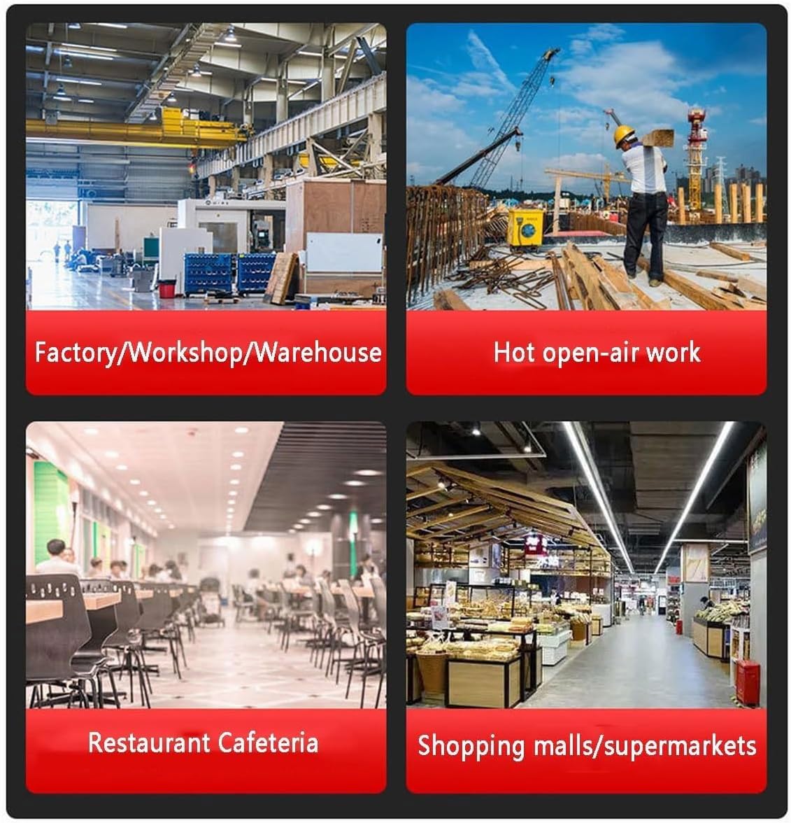 Industrial Drum Fan,24" Heavy Duty Metal Air Circulator with 4 Speed & 130° Adjustable Tilt,Commercial High Velocity Floor Fan,for Gym Shop Warehouse(16in)