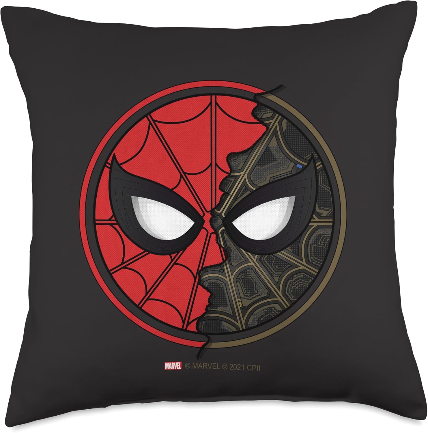 Marvel Spider-Man: No Way Home Dual Spidey Mask Throw Pillow