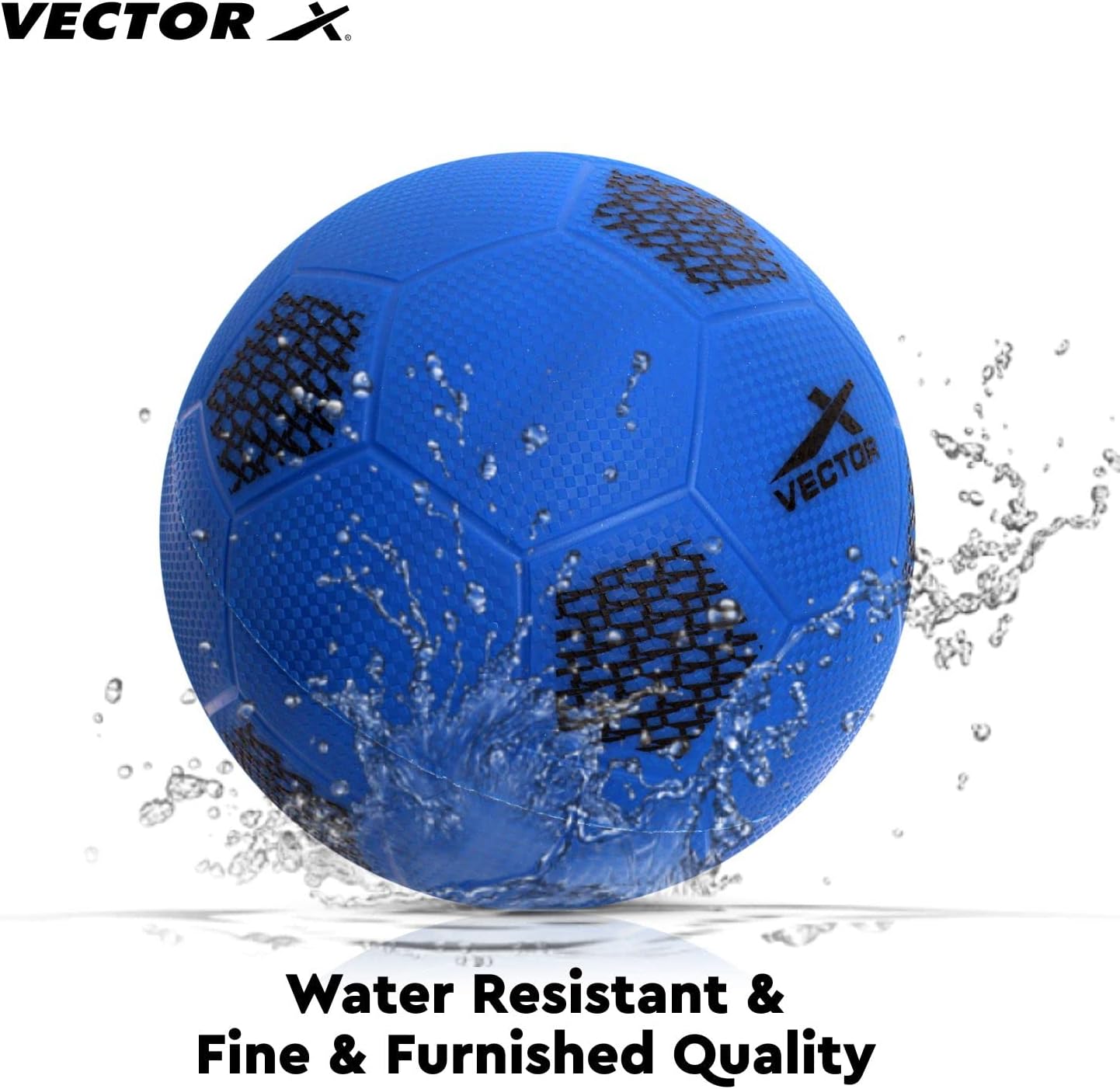 Vector X PVC Soft Kick Home Play Football, Training, (Size-3) (Yellow & Blue)(Pack of 2)