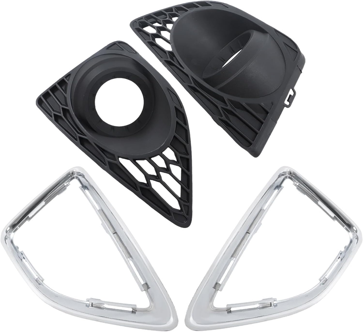 A Pair Fog Light Cover Assembly Replacement for Fusion 2010 2011 2012 Left and Right Side Fog Lamp Cover Replacement for AE5Z17E810CA AE5Z17E811CA