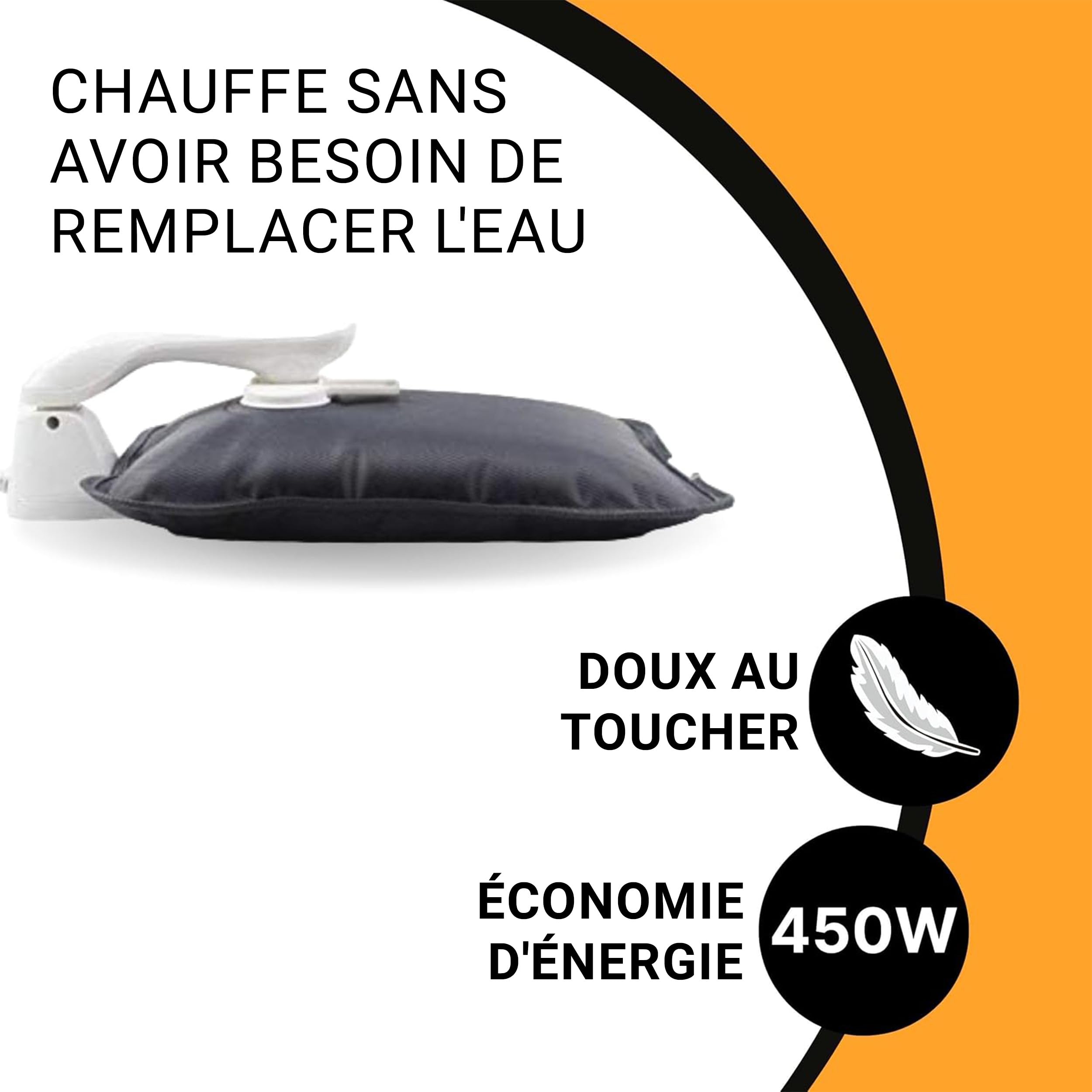 ELETTROCASA - Bouillotte Électrique Teporino - 6h de Chaleur - Bouillotte Éléctrique Chauffante Rechargeable Prête en 10 Min