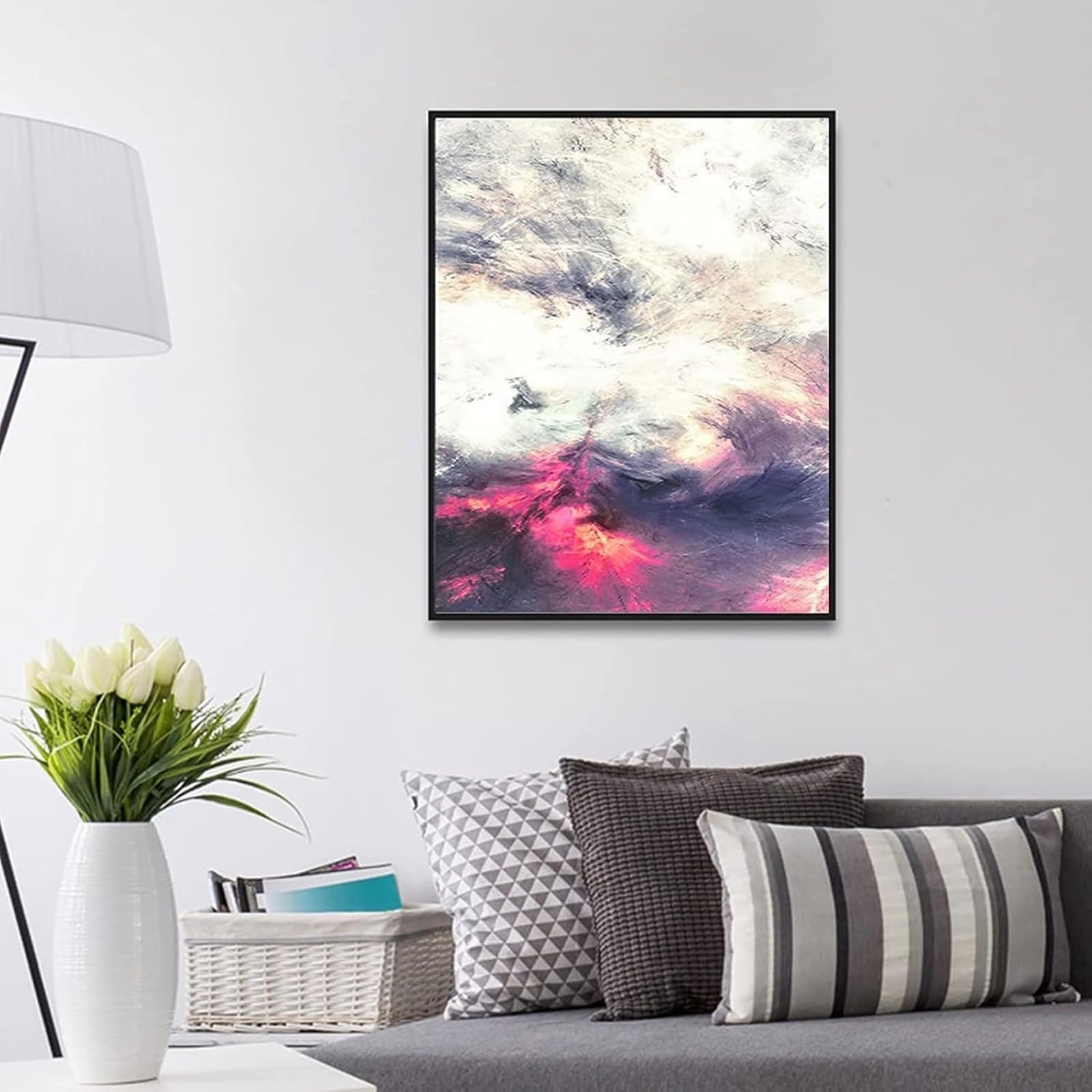 Cubierta de panel eléctrico montada en la pared, cubierta decorativa para ocultar la caja de distribución con obras de arte para uso en interiores