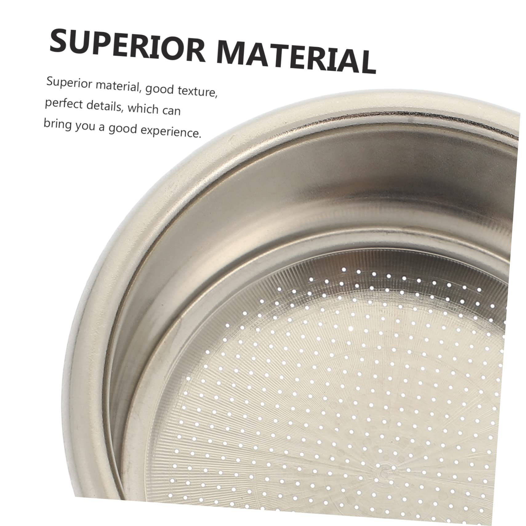 Housoutil 5 Filtros Reutilizables Para Cafetera Expreso De Acero Inoxidable Poroso Para Cafetera Expreso.